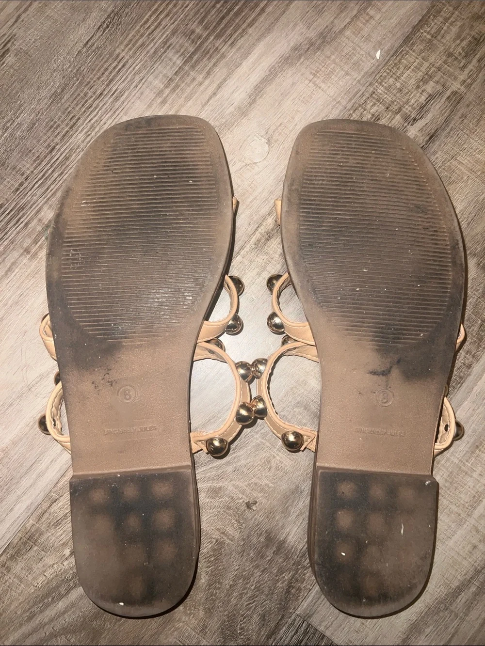 Sincerely Jules Strappy Flat Sandals - Tan